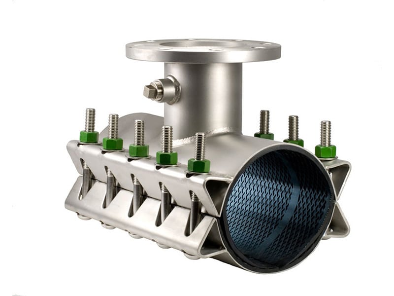 [JCM-432-2580X4] JCM SPLIT TEE 24 X 4 IN CL 125 STAINLESS STEEL MOD #432