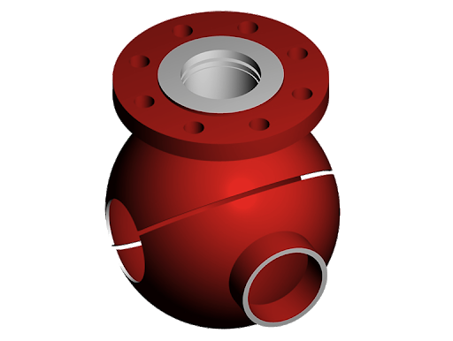 [SST8X12C3] SPHERICAL SPLIT TEE 8 X 12 IN CL 300